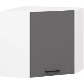 AKORD Oliwia Sarok Felső Szekrény Fehér-Grafit 60x60 Matt
