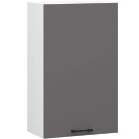   AKORD Oliwia Fali Konyhaszekrény Laminált Fehér-Grafit Matt 50 cm
