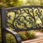   Fancy Garden Nerina Kerti Pad Fém/Fa Fekete Áttört Mintás