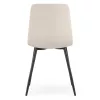 AKORD LIVO Étkezőszék Bársony Bézs Fekete Lábakkal Pikírozott