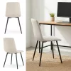 AKORD LIVO Étkezőszék Bársony Bézs Fekete Lábakkal Pikírozott