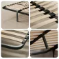   AKORD Furniture Factory 140x200 cm ágy felhúzható fém ráccsal fehér laminált