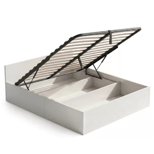 AKORD Furniture Factory Ágy 160x200 cm Fehér Fém Felnyitható Ágyrács