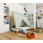 AKORD GEM Tipi Gyerekágy Laminált Fehér 180x80