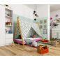 AKORD GEM Tipi Gyerekágy Laminált Rózsaszín 180x80