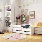   AKORD Smile 140x70 Gyermekágy Laminált Fehér Védőkorláttal