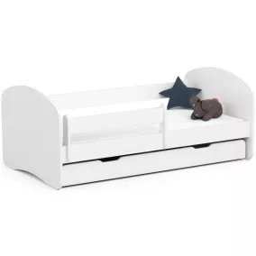   AKORD Smile 160x80 Gyerekágy Laminált Fehér Védőkorláttal