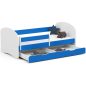   AKORD Smile Gyermekágy 160x80 Kék Laminált Védőkorláttal