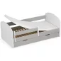   AKORD Smile 160x80 Gyerekágy Laminált Szürke Védőkorláttal