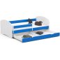   AKORD Smile Gyermekágy Laminált Kék Védőkorláttal 180x90