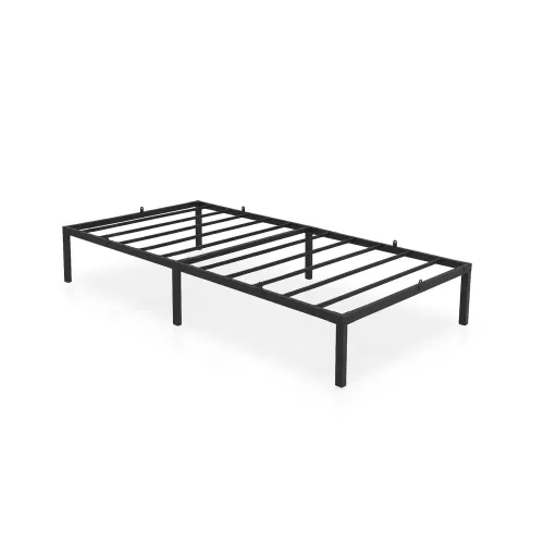 AKORD Furniture Factory Fém Ágy 100x200 cm Összecsukható Fekete 6 Lábbal és 10 Ággyal