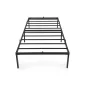   AKORD Furniture Factory Fém Ágy 100x200 cm Összecsukható Fekete 6 Lábbal és 10 Ággyal