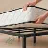 AKORD Furniture Factory Fém Ágy 100x200 cm Összecsukható Fekete 6 Lábbal és 10 Ággyal