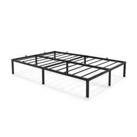   AKORD Furniture Factory Fém Ágyváz 120x200 cm Összecsukható Fekete 9 Lábbal és 20 Ágyléccel