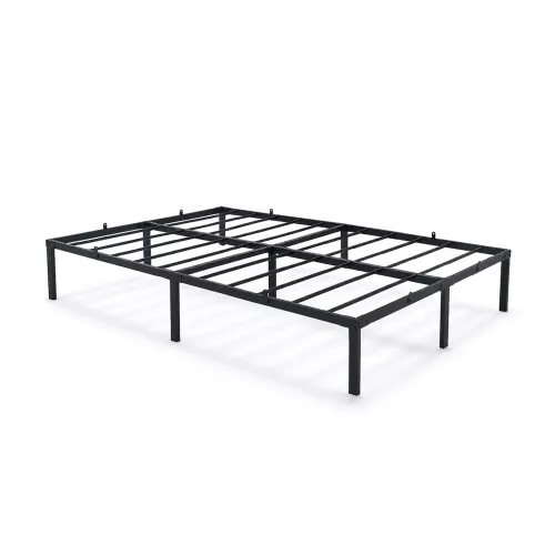 AKORD Furniture Factory Fém Ágyváz 120x200 cm Összecsukható Fekete 9 Lábbal és 20 Ágyléccel