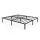 AKORD Furniture Factory Fém Ágy Keret 160x200 cm Fekete Összecsukható 9 Lábbal és 20 Léccel
