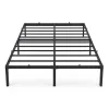 AKORD Furniture Factory Fém Ágy Keret 160x200 cm Fekete Összecsukható 9 Lábbal és 20 Léccel
