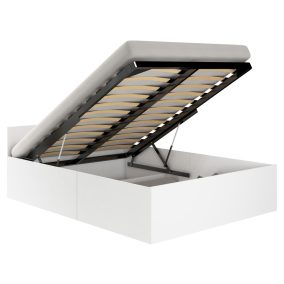 AKORD CLP Ágyneműtartós Ágy 100x200 Laminált Fehér