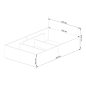 AKORD CLP Tárolós Ágy Laminált Fehér 120x200
