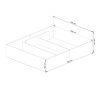 AKORD CLP Tárolós Ágy Laminált Fehér 160x200