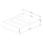 AKORD CLP Tárolós Ágy Laminált Fehér 160x200