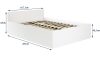 AKORD CLP Tárolós Ágy Laminált Fehér 160x200