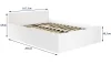 AKORD CLP Tárolós Ágy Laminált Fehér 160x200