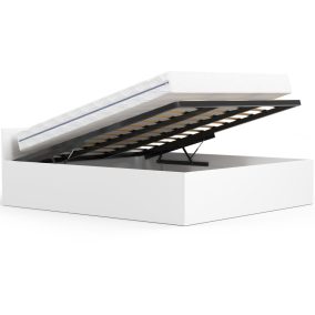 AKORD CLP Tárolós Franciaágy Laminált Fehér 180x200