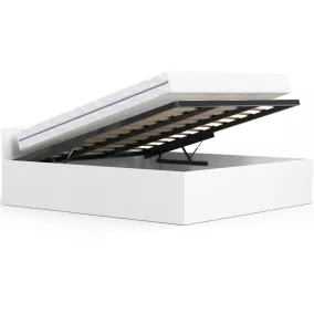 AKORD CLP Tárolós Franciaágy Laminált Fehér 180x200