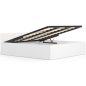 AKORD CLP Tárolós Franciaágy Laminált Fehér 180x200