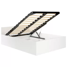 AKORD CLP Ágyneműtartós Ágy 120x200 Laminált Fehér