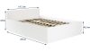 AKORD CLP Tárolós Ágy Laminált Fehér 140x200