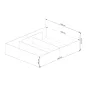 AKORD CLP Tárolós Ágy Laminált Fehér 160x200