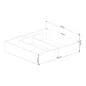 AKORD CLP Tárolós Ágy Laminált Fehér 180x200