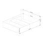 AKORD CLP Tárolós Ágy 160x200 Sonoma Tölgy Matraccal