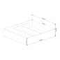 AKORD CLP Tárolós Ágy 180x200 Sonoma Tölgy Matraccal