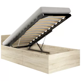 AKORD CLP Tárolós Ágy Sonoma Tölgy 90x200 Gázrugós