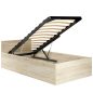 AKORD CLP Tárolós Ágy Sonoma Tölgy 90x200 Gázrugós