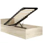 AKORD CLP Tárolós Ágy Sonoma Tölgy 90x200 Gázrugós