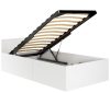 AKORD CLP Tárolós Ágy Laminált Fehér 90x200