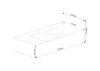 AKORD CLP Tárolós Ágy Laminált Fehér 90x200