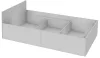 AKORD CLP Tárolós Ágy Laminált Fehér 90x200