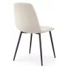 AKORD LUMO kárpitozott szék bársony bézs fekete lábakkal