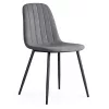 AKORD LUMO kárpitozott szék welúr sötét grafit fekete lábakkal