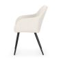   AKORD LUXANO kárpitozott szék Lumos anyag krém fekete lábakkal