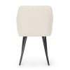 AKORD LUXANO kárpitozott szék Lumos anyag krém fekete lábakkal