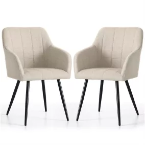   AKORD Furniture Factory LUXANO kárpitozott szék Lumos anyag bézs fekete lábak négyzetes steppelés