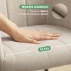 AKORD Furniture Factory LUXANO kárpitozott szék Lumos anyag bézs fekete lábak négyzetes steppelés