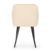AKORD LUXANO kárpitozott szék welúr bézs fekete lábakkal