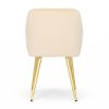 AKORD Furniture Factory LUXANO kárpitozott szék welúr bézs arany lábakkal